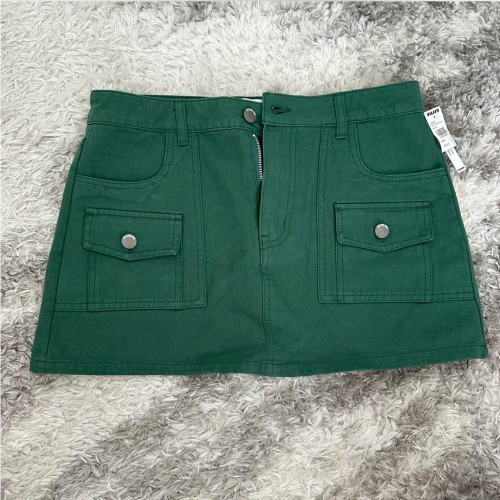 Green Mini Skirt